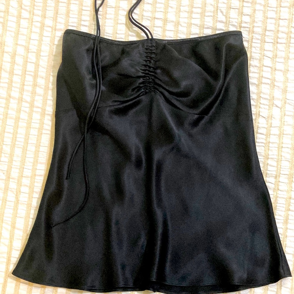 Beautiful Silk A-Line Halter Top